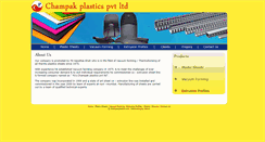 Desktop Screenshot of champakplastics.com