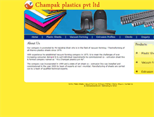 Tablet Screenshot of champakplastics.com